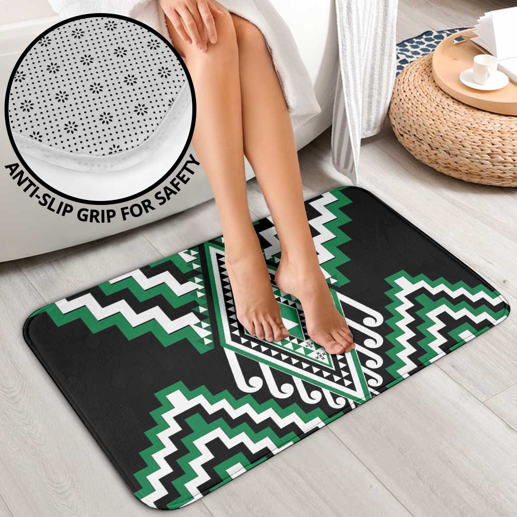 Green New Zealand Taniko Poutama Patikitiki Bathroom Set - Aussie Hoodie