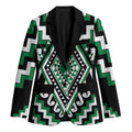 Green New Zealand Taniko Poutama Patikitiki Blazer - Aussie Hoodie