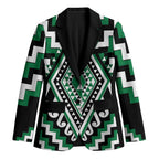 Green New Zealand Taniko Poutama Patikitiki Blazer - Aussie Hoodie