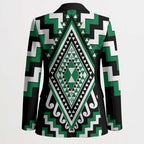 Green New Zealand Taniko Poutama Patikitiki Blazer - Aussie Hoodie