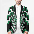 Green New Zealand Taniko Poutama Patikitiki Blazer - Aussie Hoodie