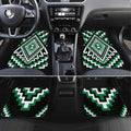 Green Aotearoa Taniko Poutama Patikitiki Car Mats