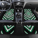 Green Aotearoa Taniko Poutama Patikitiki Car Mats