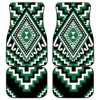 Green Aotearoa Taniko Poutama Patikitiki Car Mats