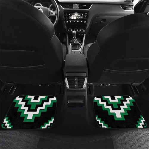 Green Aotearoa Taniko Poutama Patikitiki Car Mats