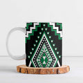 Green New Zealand Taniko Poutama Patikitiki Ceramic Mug - Aussie Hoodie