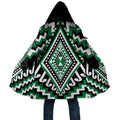 Green New Zealand Taniko Poutama Patikitiki Cloak - Aussie Hoodie