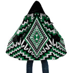 Green New Zealand Taniko Poutama Patikitiki Cloak - Aussie Hoodie