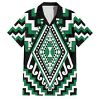 Green Aotearoa Taniko Poutama Patikitiki Hawaiian Shirt