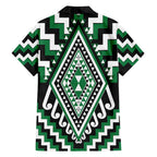 Green Aotearoa Taniko Poutama Patikitiki Hawaiian Shirt