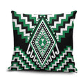 Green New Zealand Taniko Poutama Patikitiki Pillow Cover - Aussie Hoodie