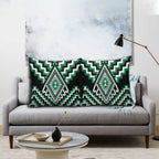 Green New Zealand Taniko Poutama Patikitiki Pillow Cover - Aussie Hoodie