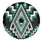 Green Aotearoa Taniko Poutama Patikitiki Spare Tire Cover