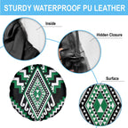 Green Aotearoa Taniko Poutama Patikitiki Spare Tire Cover