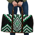 Green New Zealand Taniko Poutama Patikitiki Travel Bag - Aussie Hoodie