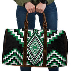 Green New Zealand Taniko Poutama Patikitiki Travel Bag - Aussie Hoodie