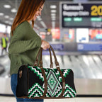 Green New Zealand Taniko Poutama Patikitiki Travel Bag - Aussie Hoodie