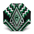 Green New Zealand Taniko Poutama Patikitiki Umbrella - Aussie Hoodie