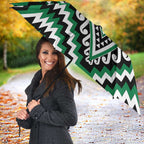 Green New Zealand Taniko Poutama Patikitiki Umbrella - Aussie Hoodie