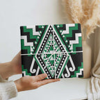 Green Aotearoa Taniko Poutama Patikitiki Wrapping Paper - Aussie Hoodie