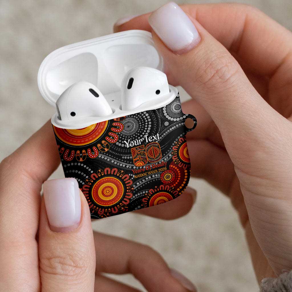 NAIDOC Week 50 Years Deadly Personalised AirPods Case Aboriginal Art
