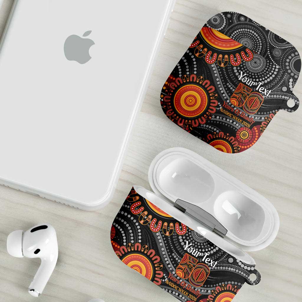 NAIDOC Week 50 Years Deadly Personalised AirPods Case Aboriginal Art