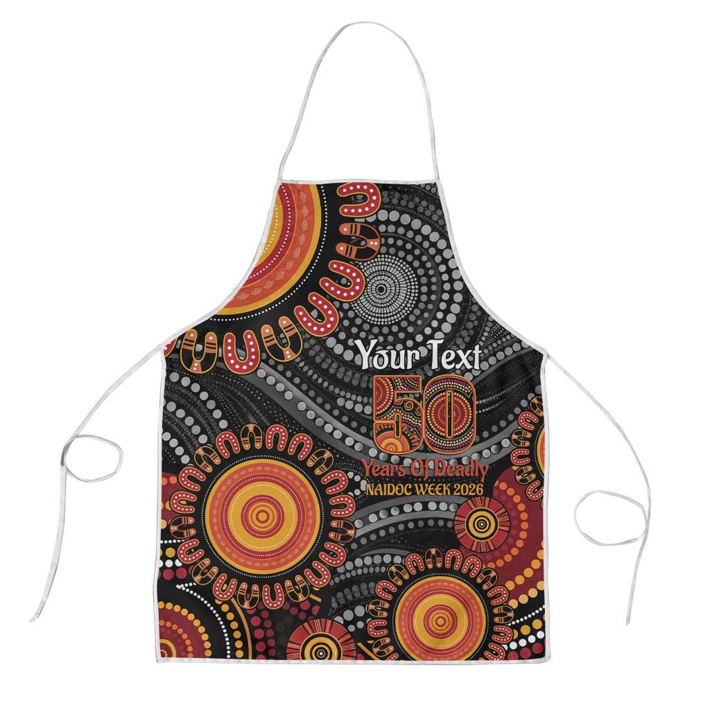 NAIDOC Week 50 Years Deadly Personalised Apron Aboriginal Art