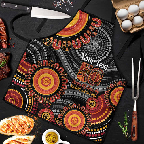 NAIDOC Week 50 Years Deadly Personalised Apron Aboriginal Art
