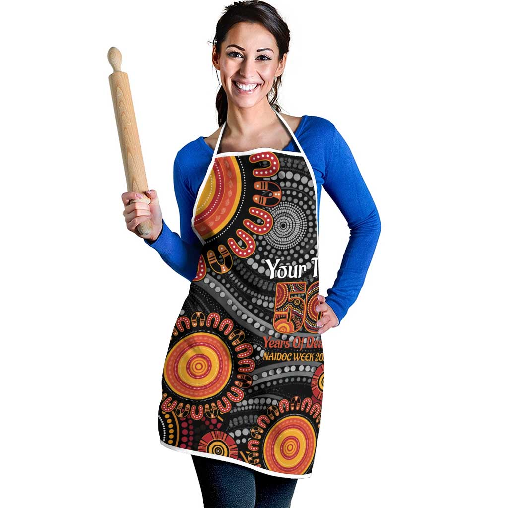 NAIDOC Week 50 Years Deadly Personalised Apron Aboriginal Art