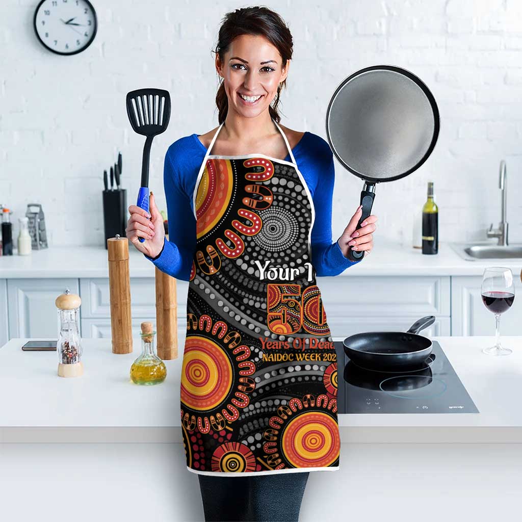 NAIDOC Week 50 Years Deadly Personalised Apron Aboriginal Art