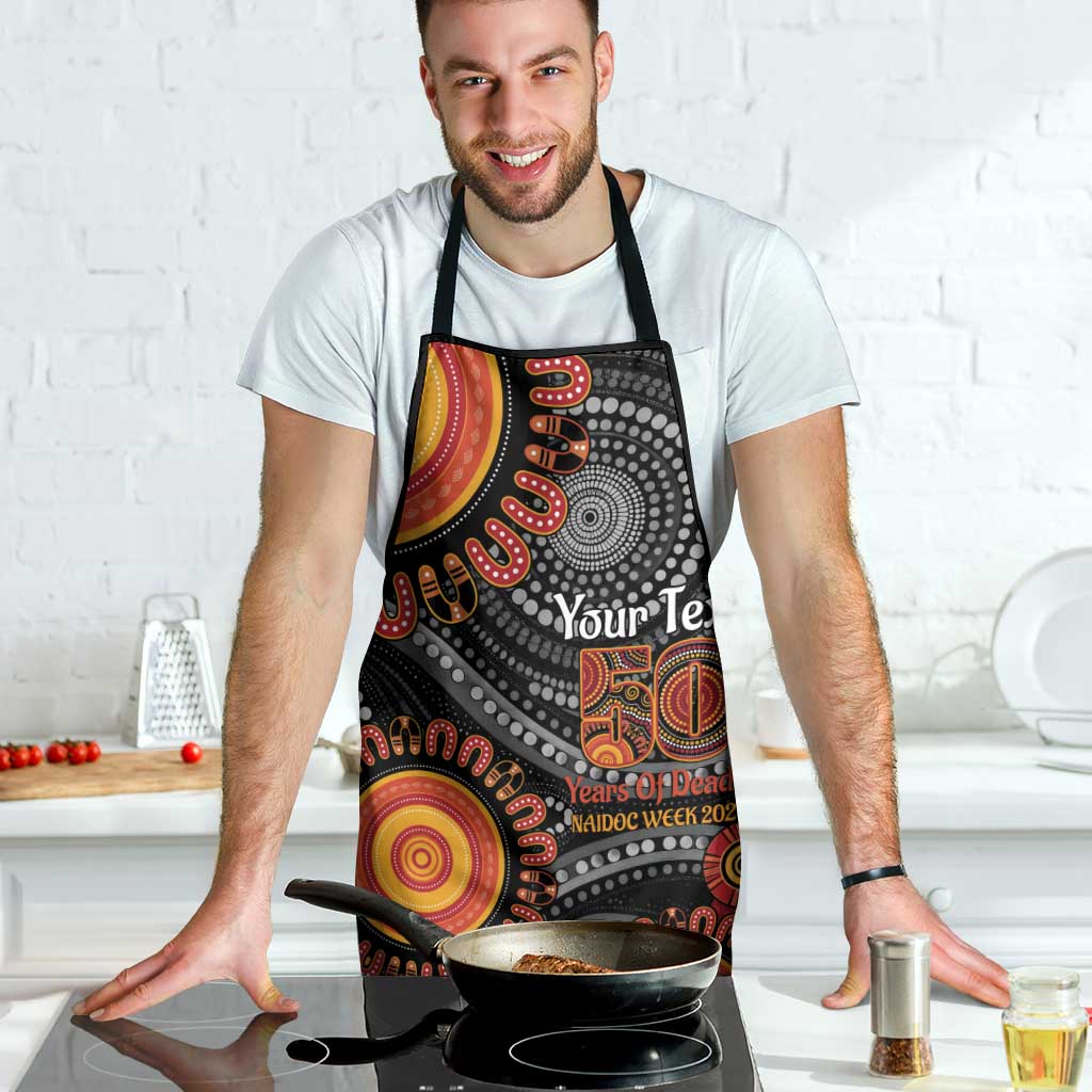 NAIDOC Week 50 Years Deadly Personalised Apron Aboriginal Art