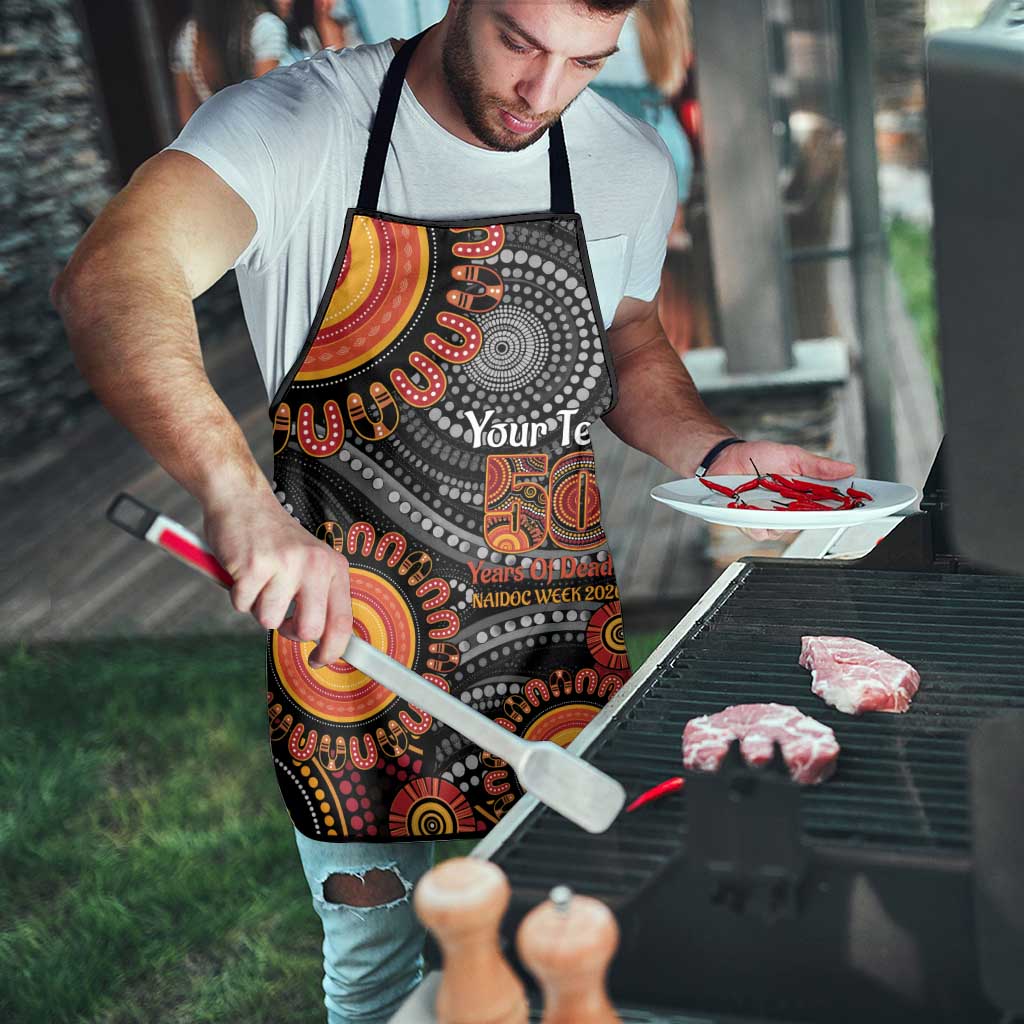 NAIDOC Week 50 Years Deadly Personalised Apron Aboriginal Art
