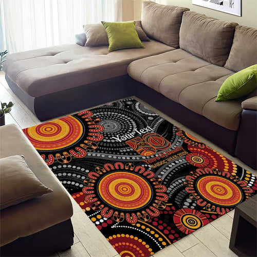 NAIDOC Week 50 Years Deadly Personalised Area Rug Aboriginal Art
