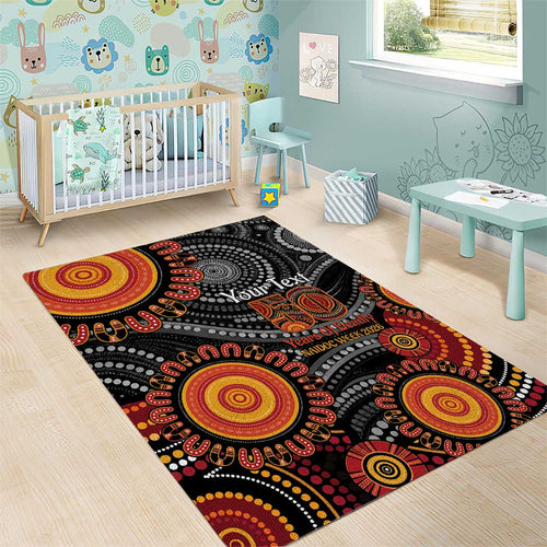 NAIDOC Week 50 Years Deadly Personalised Area Rug Aboriginal Art