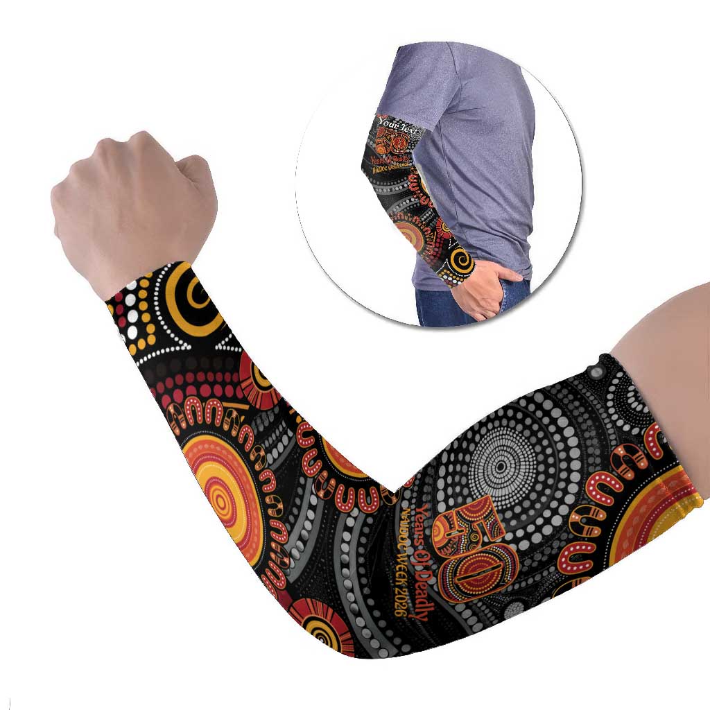 NAIDOC Week 50 Years Deadly Personalised Arm Sleeves Aboriginal Art