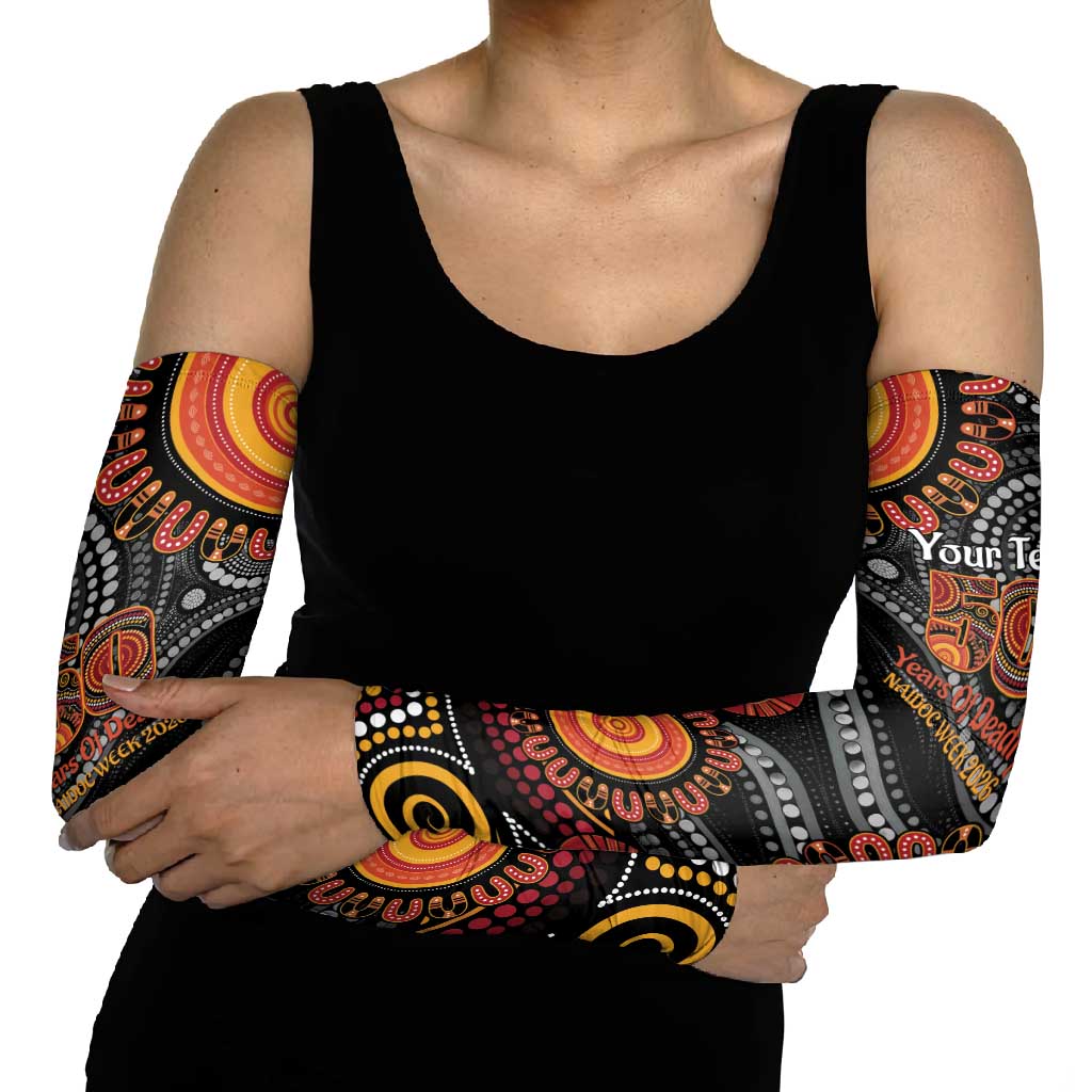 NAIDOC Week 50 Years Deadly Personalised Arm Sleeves Aboriginal Art