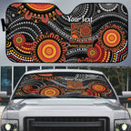NAIDOC Week 50 Years Deadly Personalised Auto Sun Shade Aboriginal Art
