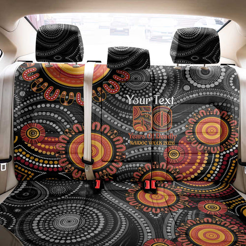 NAIDOC Week 50 Years Deadly Personalised Back Car Seat Cover Aboriginal Art
