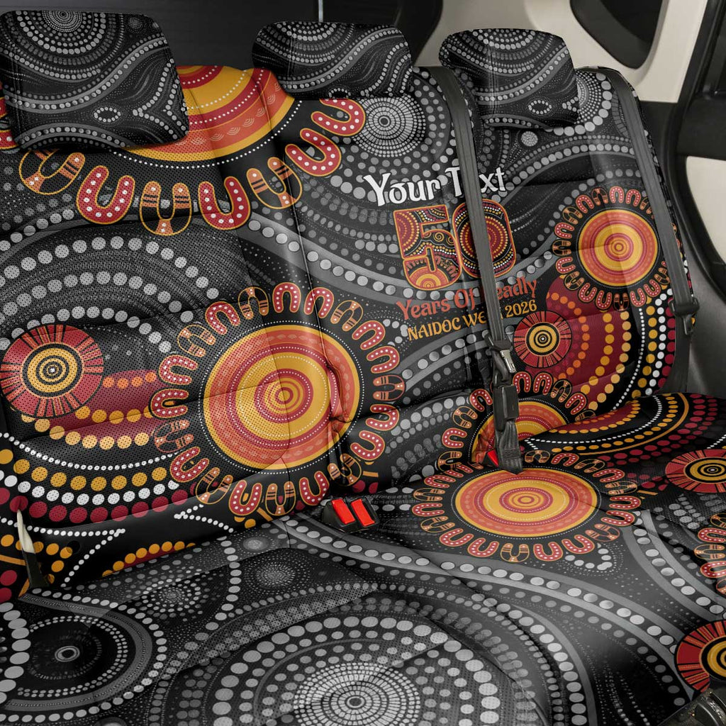 NAIDOC Week 50 Years Deadly Personalised Back Car Seat Cover Aboriginal Art