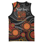 NAIDOC Week 50 Years Deadly Personalised Basketball Jersey Aboriginal Art