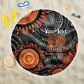 NAIDOC Week 50 Years Deadly Personalised Beach Blanket Aboriginal Art
