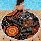 NAIDOC Week 50 Years Deadly Personalised Beach Blanket Aboriginal Art