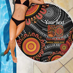 NAIDOC Week 50 Years Deadly Personalised Beach Blanket Aboriginal Art