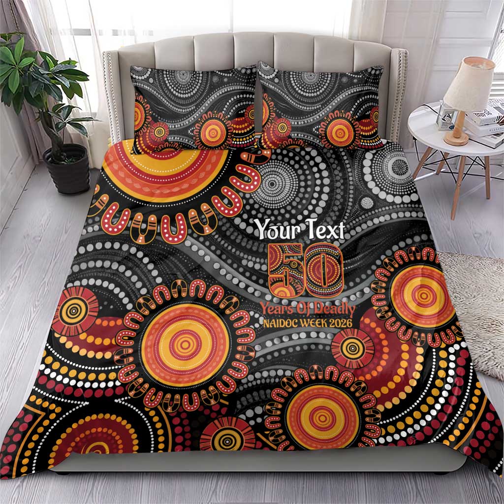 NAIDOC Week 50 Years Deadly Personalised Bedding Set Aboriginal Art