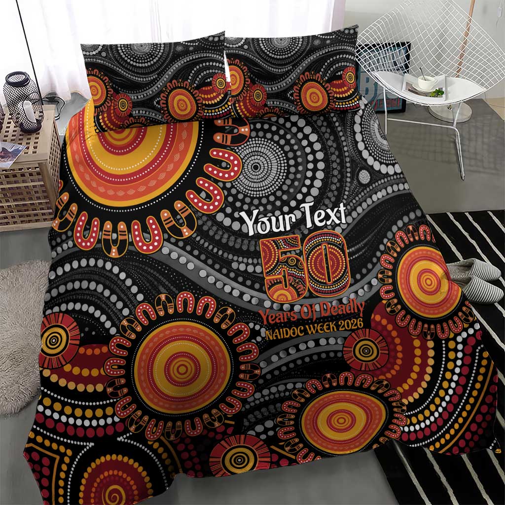 NAIDOC Week 50 Years Deadly Personalised Bedding Set Aboriginal Art