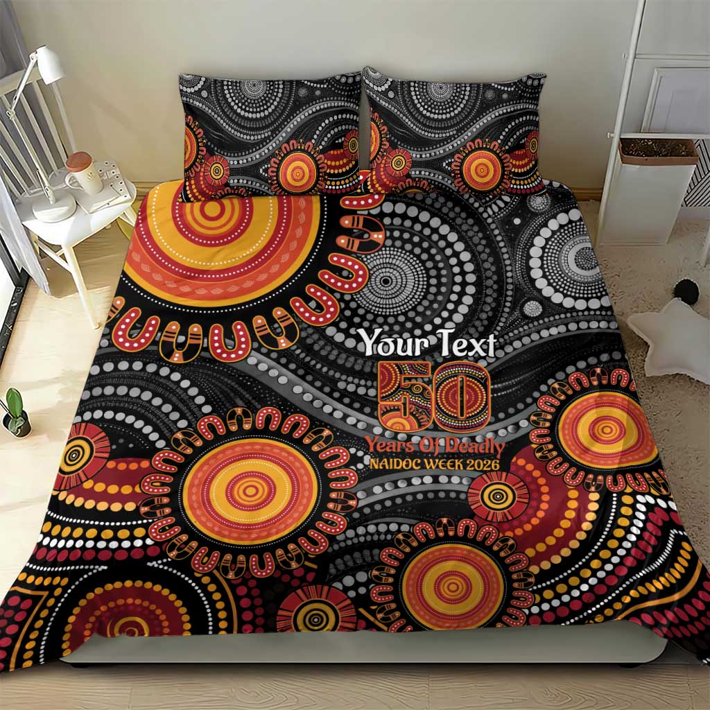 NAIDOC Week 50 Years Deadly Personalised Bedding Set Aboriginal Art