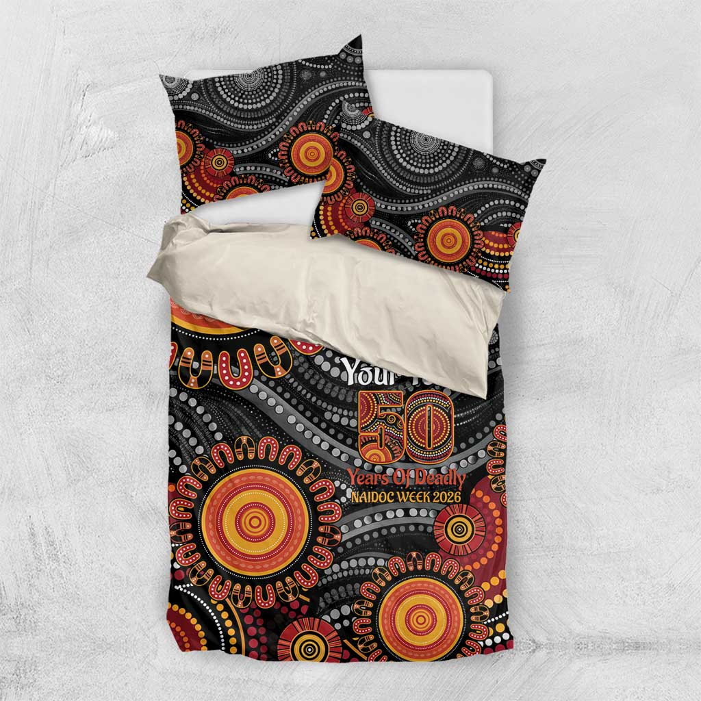 NAIDOC Week 50 Years Deadly Personalised Bedding Set Aboriginal Art