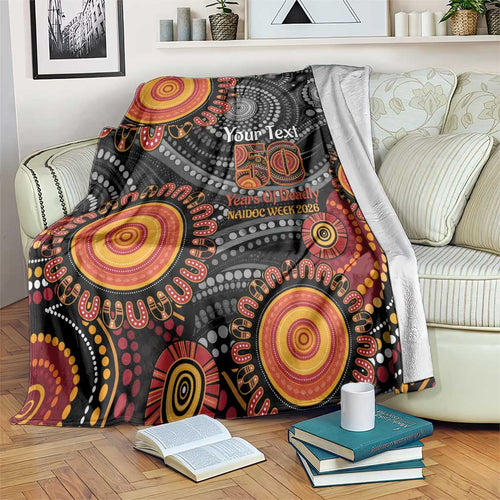 NAIDOC Week 50 Years Deadly Personalised Blanket Aboriginal Art