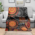 NAIDOC Week 50 Years Deadly Personalised Blanket Aboriginal Art