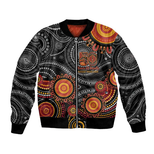 NAIDOC Week 50 Years Deadly Personalised Bomber Jacket Aboriginal Art